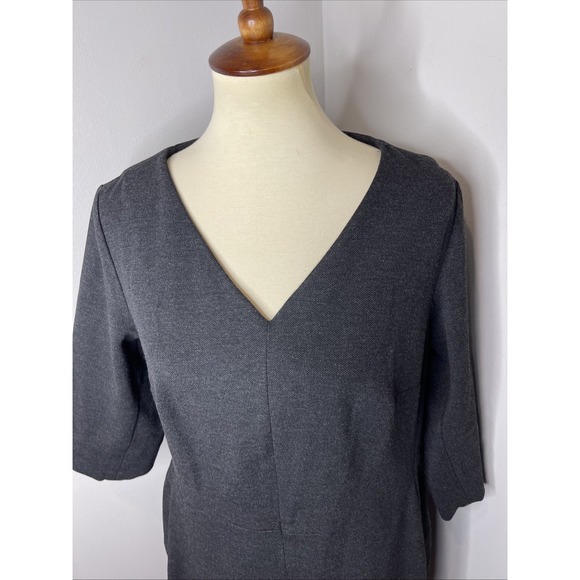 Plus MM Lafleur The Mona Textured Ponte Dress Gray‎ 1X - Picture 7 of 10